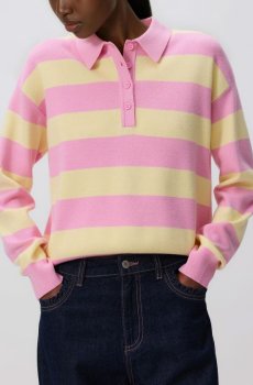 Reserved - Джемпер у смужку - світло-жовтий - 973JH-10X