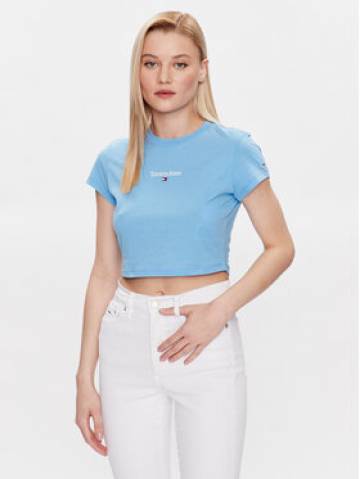 Tommy Jeans Футболка Essential Logo DW0DW15444 Блакитний Regular Fit Tommy Jeans Футболка Essential Logo DW0DW15444 Блакитний Regular Fit