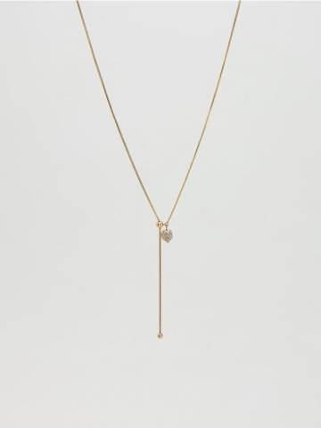 Reserved - Намисто з підвіскою - золотий - 522FD-GLD