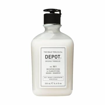 Увлажняющий и очищающий шампунь для бороды Depot 501 Moisturizing & Clarifying Beard Shampoo, 250 мл Увлажняющий и очищающий шампунь для бороды Depot 501 Moisturizing & Clarifying Beard Shampoo, 250 мл