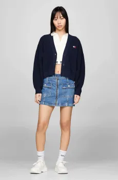 Женская синяя джинсовая юбка BELTED ZIPPER Синий 28 Tommy Jeans DW0DW17668