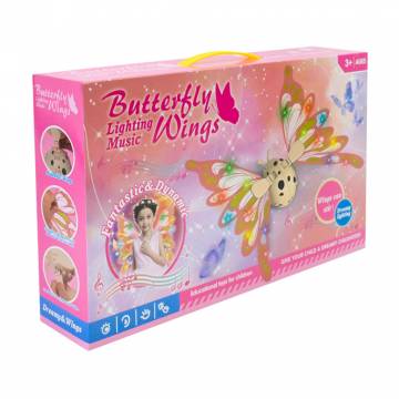 Детская игрушка Shantou Jinxing Крылья феи для девочки, со светом и звуком, в коробке, от 3 лет (9933-A) Детская игрушка Shantou Jinxing Крылья феи для девочки, со светом и звуком, в коробке, от 3 лет (9933-A)