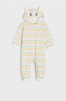 Ромпер із каптуром - кремовий
