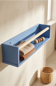 Настінна полиця для книг - light blue