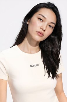 Reserved - LADIES` T-SHIRT - білий - 193HT-00X
