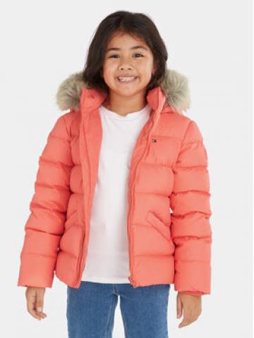 Tommy Hilfiger Пуховик Essential KG0KG07399 D Кораловий Regular Fit Tommy Hilfiger Пуховик Essential KG0KG07399 D Кораловий Regular Fit