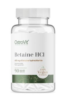 Бетаин HCl OstroVit Betaine HCl Vege 650 мг, 90 капсул