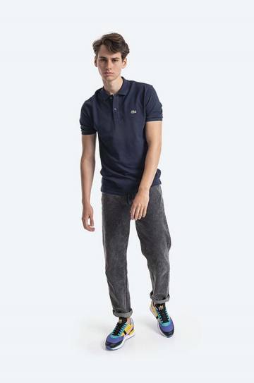 Хлопковое поло Lacoste PH4012 166 цвет синий однотонное PH4012.166-166 Хлопковое поло Lacoste PH4012 166 цвет синий однотонное PH4012.166-166
