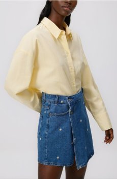 Reserved - Джинсова спідниця-шорти - indigo jeans - 884IU-57J