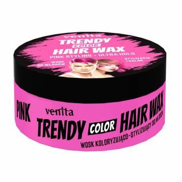 Окрашивающий воск для стилизации волос Venita Trendy Color Hair Wax, Pink, 75 г Окрашивающий воск для стилизации волос Venita Trendy Color Hair Wax, Pink, 75 г