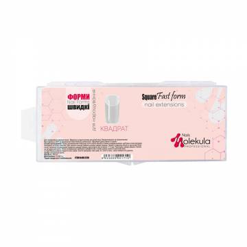 Формы-типсы для наращивания ногтей Nails Molekula Professional Квадрат, 240 шт Формы-типсы для наращивания ногтей Nails Molekula Professional Квадрат, 240 шт