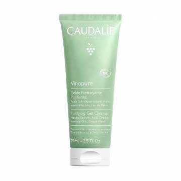 Очищающий гель для лица Caudalie Vinopure Purifyng Gel Cleanser для комбинированной и жирной кожи, 75 мл Очищающий гель для лица Caudalie Vinopure Purifyng Gel Cleanser для комбинированной и жирной кожи, 75 мл