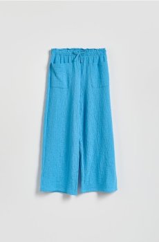 Reserved - Структуровані штани з завязкою - морська хвиля - 157HN-56X