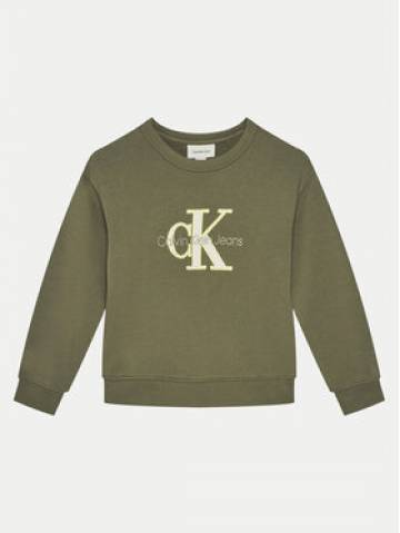 Calvin Klein Jeans Світшот IB0IB02411 Зелений Relaxed Fit Calvin Klein Jeans Світшот IB0IB02411 Зелений Relaxed Fit