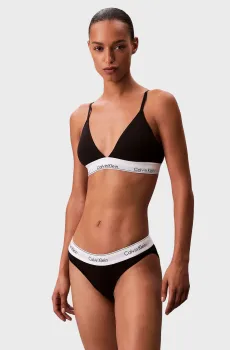 Женский черный бюстгальтер LIGHTLY LINED TRIANGLE Черный M Calvin Klein LV00QF8498