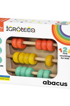 Деревянная учебно-познавательная игра Igroteco Счеты 3*5, от 2 лет, 22*16*6 см (900132)