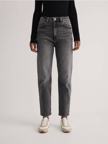 Reserved - Джинси mom fit slim - сірий - YT196-90J Reserved - Джинси mom fit slim - сірий - YT196-90J