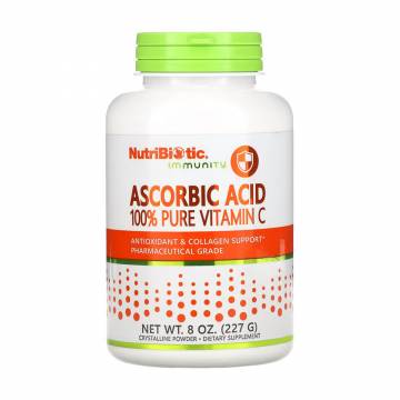 Аскорбиновая кислота NutriBiotic Ascorbic Acid 100% Pure Vitamin C в порошке, 227 г Аскорбиновая кислота NutriBiotic Ascorbic Acid 100% Pure Vitamin C в порошке, 227 г