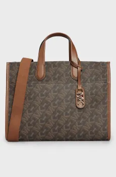 Женская коричневая сумка с узором GIGI LG GRAB TOTE Коричневый ONESIZE Michael Kors 30H3G3GT3B
