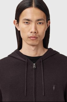 Шерстяная кофта AllSaints MODE MERINO ZIP HOOD