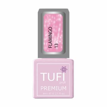 Гель-лак для ногтей Tufi profi Premium Flamingo 13 Розовый лед с шиммером, 8 мл Гель-лак для ногтей Tufi profi Premium Flamingo 13 Розовый лед с шиммером, 8 мл