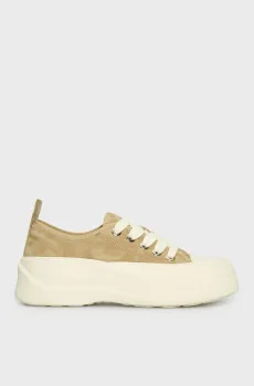 Женские бежевые замшевые кеды Doreena Бежевый 37 PRPY PRSLT0160W