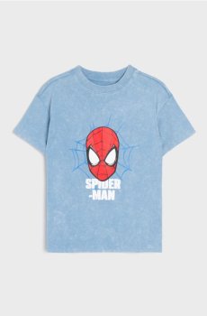 Бавовняна футболка з принтом Spider-Man - синій