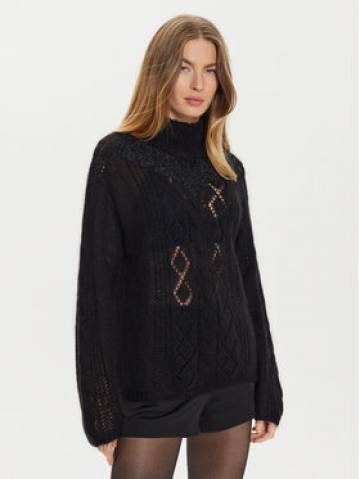TWINSET Гольф 242TP3420 Чорний Loose Fit TWINSET Гольф 242TP3420 Чорний Loose Fit