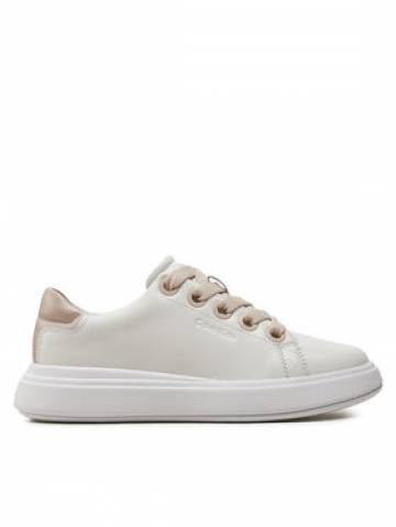 Calvin Klein Снікерcи Cupsole Lace Up Lth HW0HW02085 Білий Calvin Klein Снікерcи Cupsole Lace Up Lth HW0HW02085 Білий
