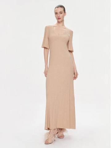 TWINSET Трикотажна сукня 241TP3402 Бежевий Regular Fit TWINSET Трикотажна сукня 241TP3402 Бежевий Regular Fit