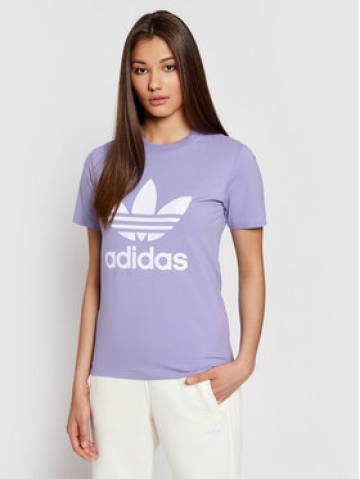 adidas Футболка adicolor Classics Trefoil GN2905 Фіолетовий Regular Fit adidas Футболка adicolor Classics Trefoil GN2905 Фіолетовий Regular Fit