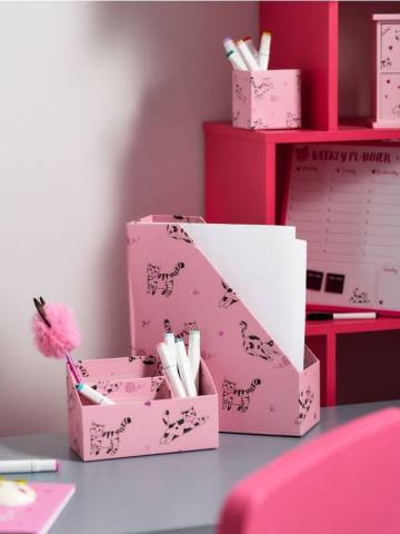 Набір органайзерів для столу - рожевий