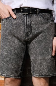 Джинсові шорти slim - сірий