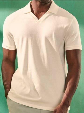 Сорочка поло - кремовий