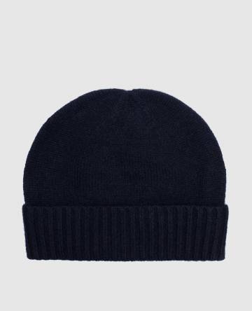 Синяя шапка из кашемира
