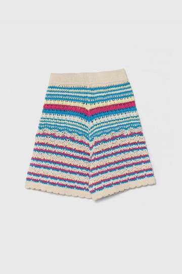 Детские хлопковые шорты Guess с узором