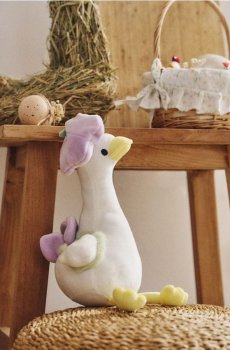 М’яка іграшка гуска - різнобарвний