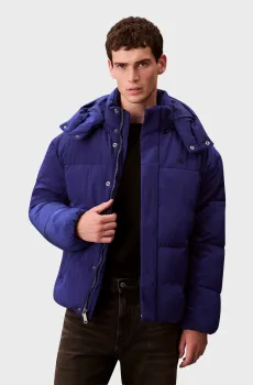 Мужская темно-синяя куртка RIPSTOP QUILTED Синий S Calvin Klein Jeans LV04RD513G