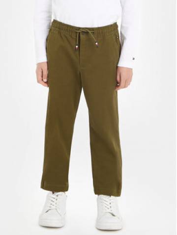 Tommy Hilfiger Штани з тканини KB0KB08469 Зелений Regular Fit Tommy Hilfiger Штани з тканини KB0KB08469 Зелений Regular Fit