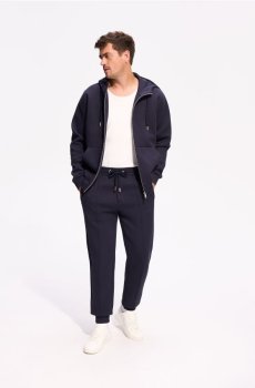 Reserved - Спортивні штани slim - темно-синій - 218JT-59X