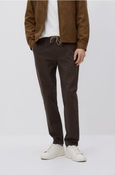 Reserved - MEN`S TROUSERS - темно коричневий - YW459-89P