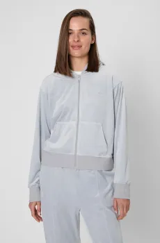 Женское светло-серое велюровое худи Серый L PRPY PWSPOPPF0051