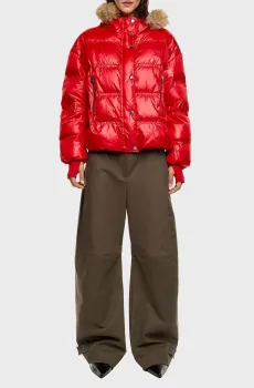 Женский красный пуховик Красный S Bimba Y Lola 252BR0432.10200