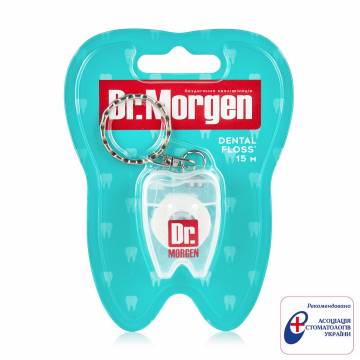 Зубная нить Dr. Morgen Dental Floss Mini для ежедневного ухода, белый, 15 м