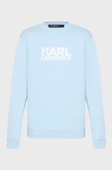 Мужской голубой свитшот Голубой XL Karl Lagerfeld 561917.705780;600