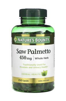 Уценка! Со Пальметто Natures Bounty Saw Palmetto 450 мг, 250 капсул