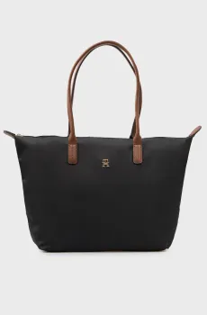 Женская черная сумка POPETTE TOTE Черный ONESIZE Tommy Hilfiger AW0AW17711