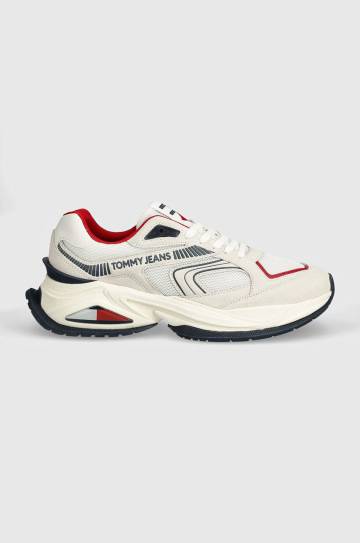 Кроссовки Tommy Jeans TJM CONFORTABLE RUNNER цвет бежевый EM0EM01416 Кроссовки Tommy Jeans TJM CONFORTABLE RUNNER цвет бежевый EM0EM01416