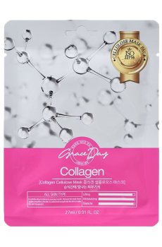 Тканевая маска для лица Grace Day Cellulose Mask с коллагеном, 27 мл