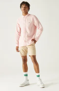 Мужские бежевые шорты Бежевый 44 Lacoste FH091010A